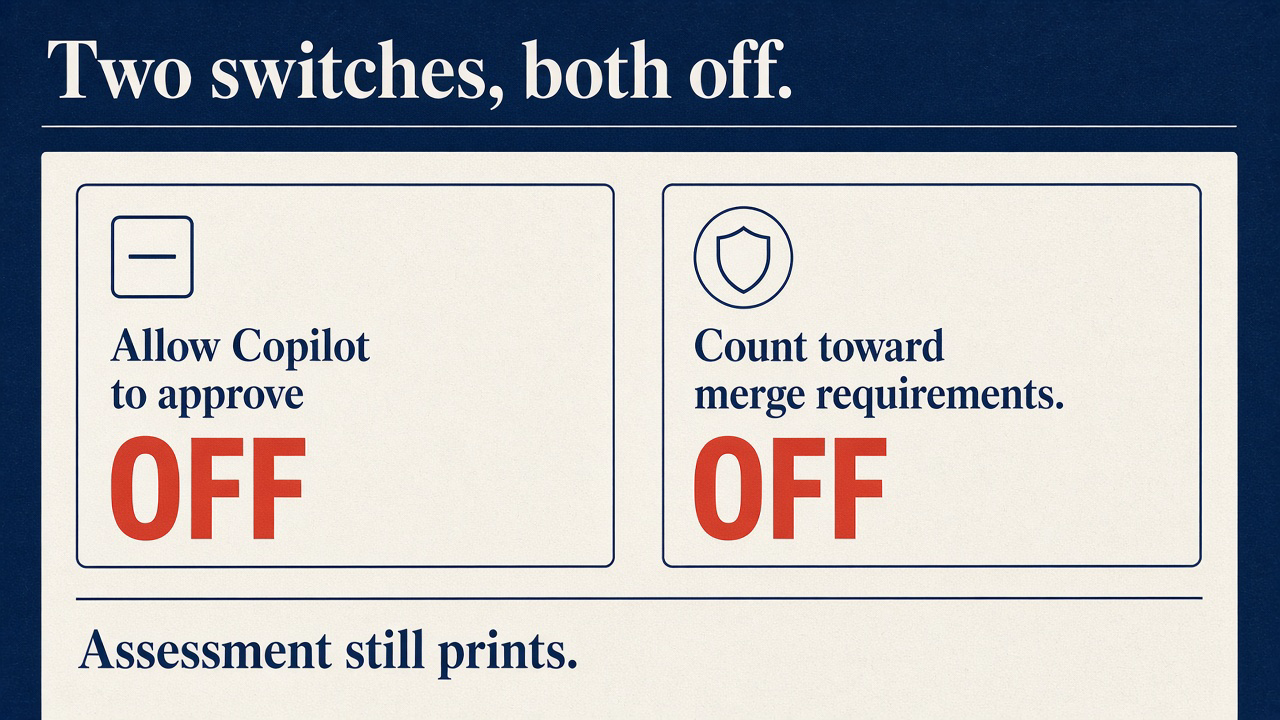 Two Copilot approval switches, both OFF