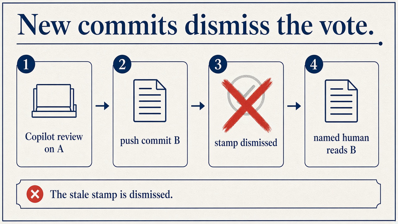 New commits dismiss the Copilot vote
