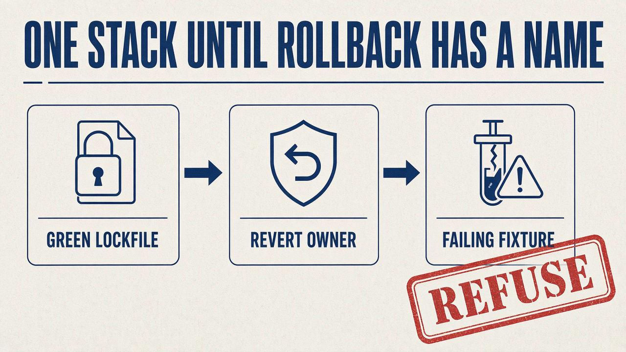 One stack until rollback has a name