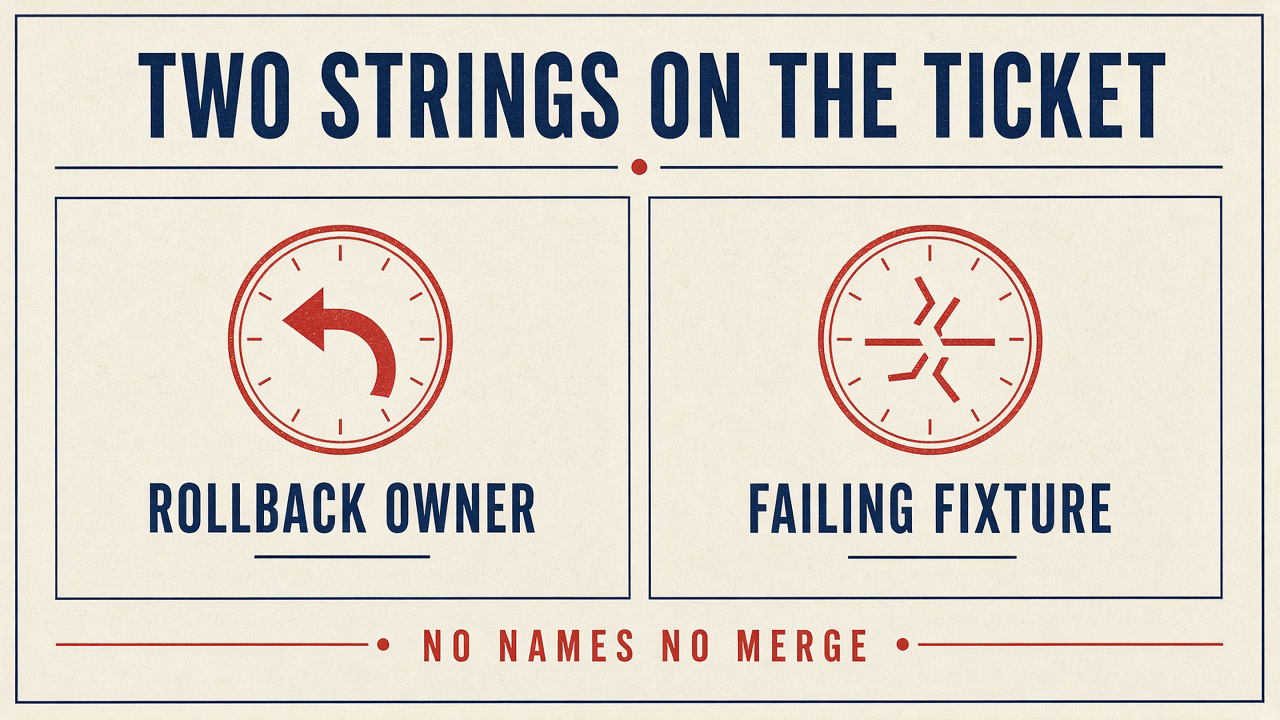Two strings on the ticket