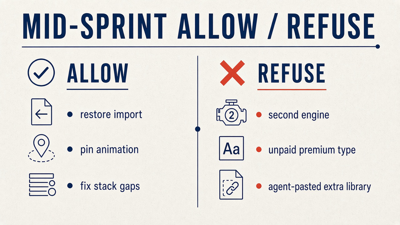 Mid-sprint allow versus refuse